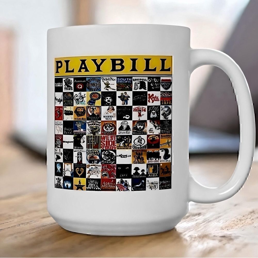 *30off3* NWOT. 🕯🌹Playbill Mug. Perfect for the Broadway Musical Fan.